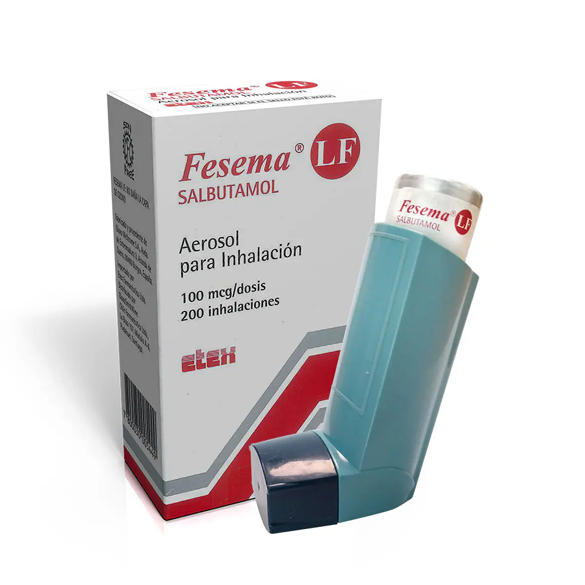 Fesema LF Salbutamol 100 mcg Inhalador 200 Dosis. 1