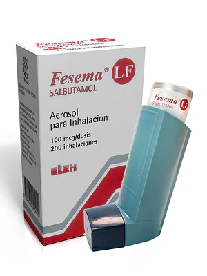 Fesema LF Salbutamol 100 mcg Inhalador 200 Dosis.