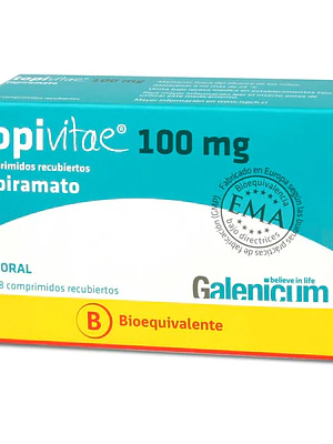 Topivitae (B) Topiramato 100 mg 28 Comprimidos recubiertos.