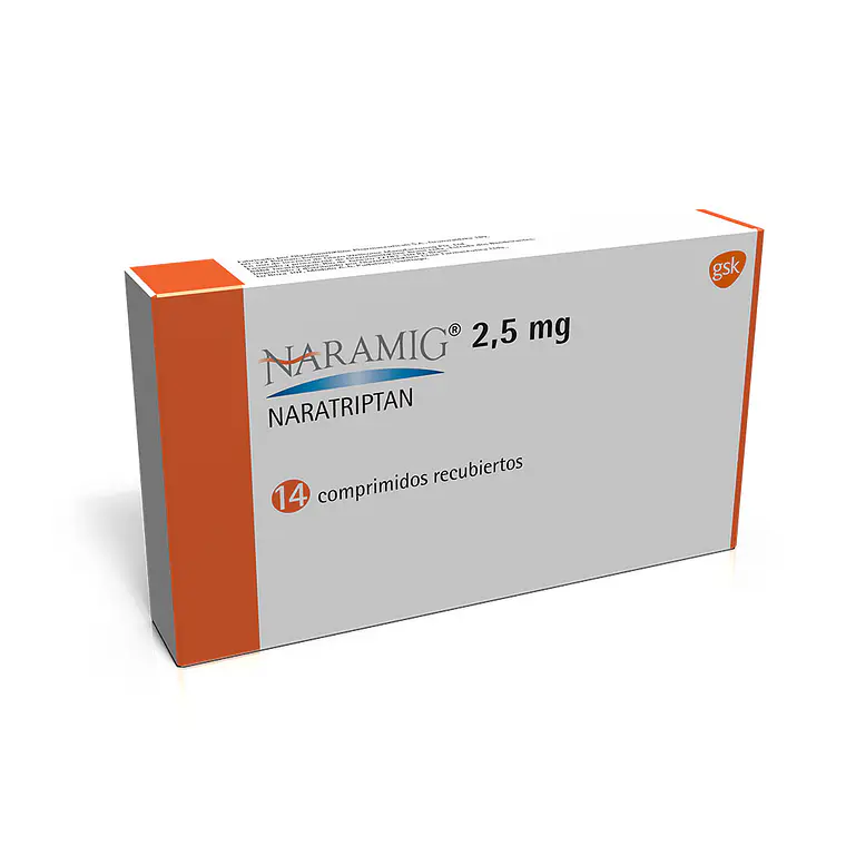 Naramig Naratriptan 2,5 mg 14 Comprimidos recubiertos. 1