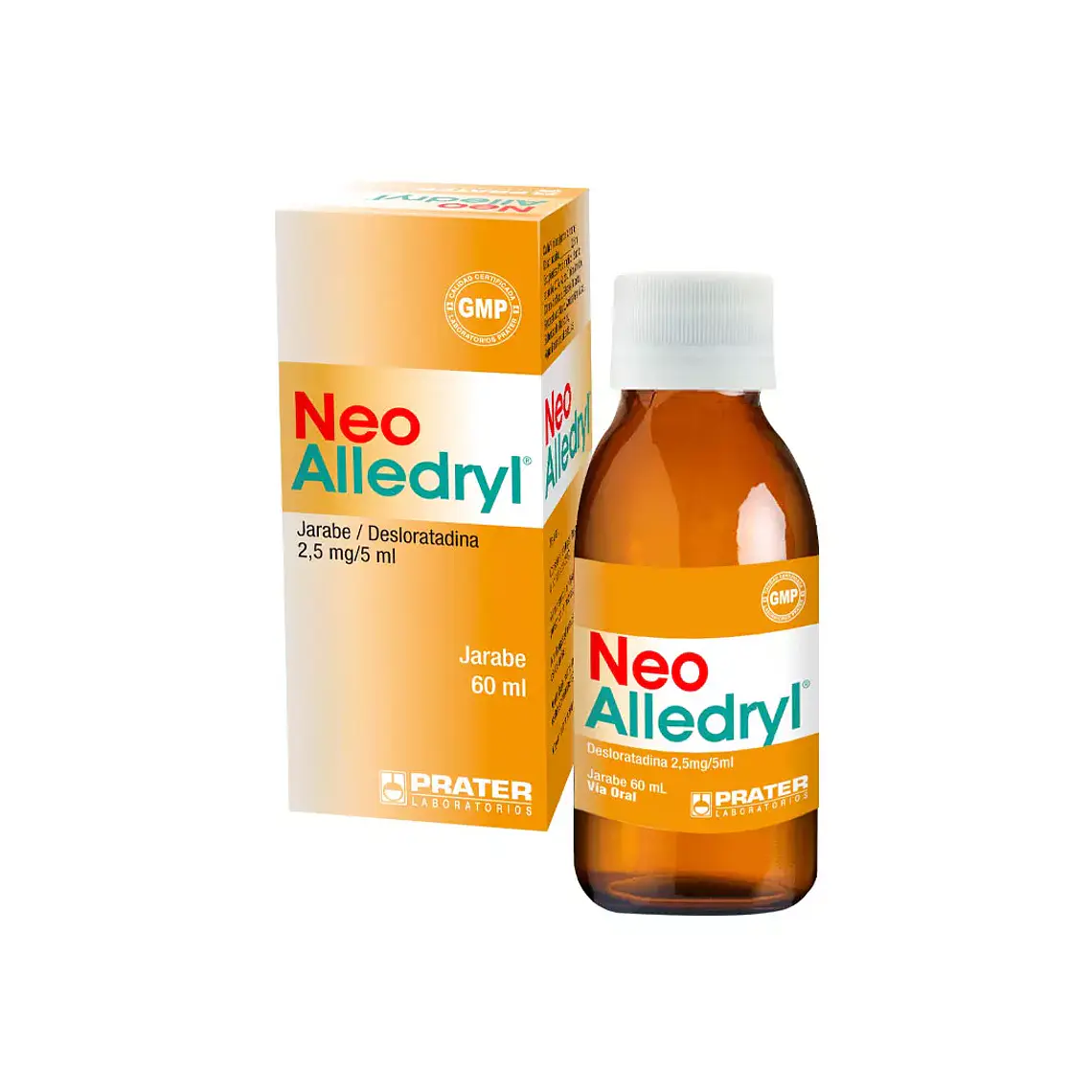Neo-Alledryl Desloratadina 2,5 mg /5 ml Jarabe 60 ml. 1