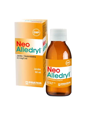 Neo-Alledryl Desloratadina 2,5 mg /5 ml Jarabe 60 ml.