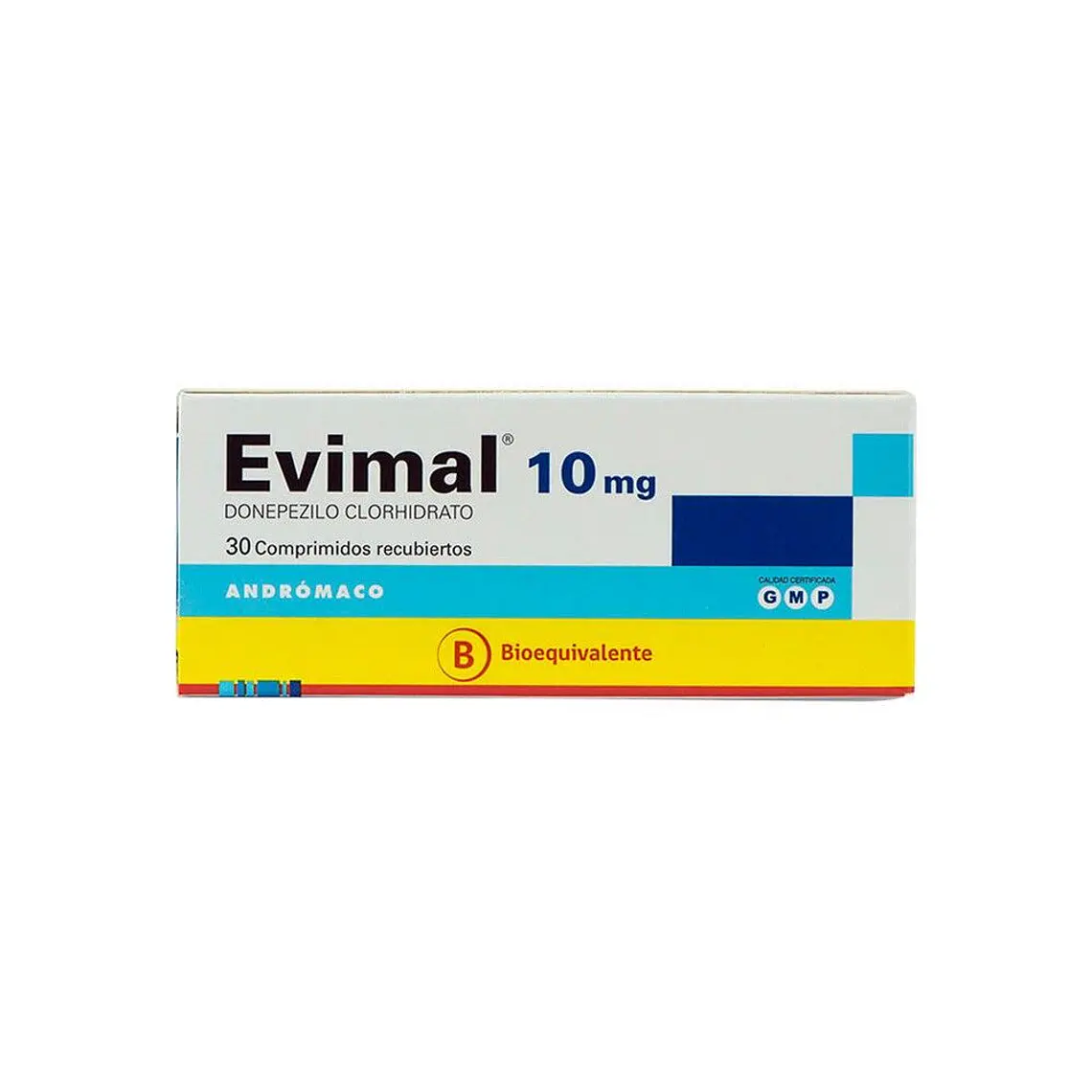 Evimal (B) Domepezilo 10 mg 30 Comprimidos recubiertos. 1