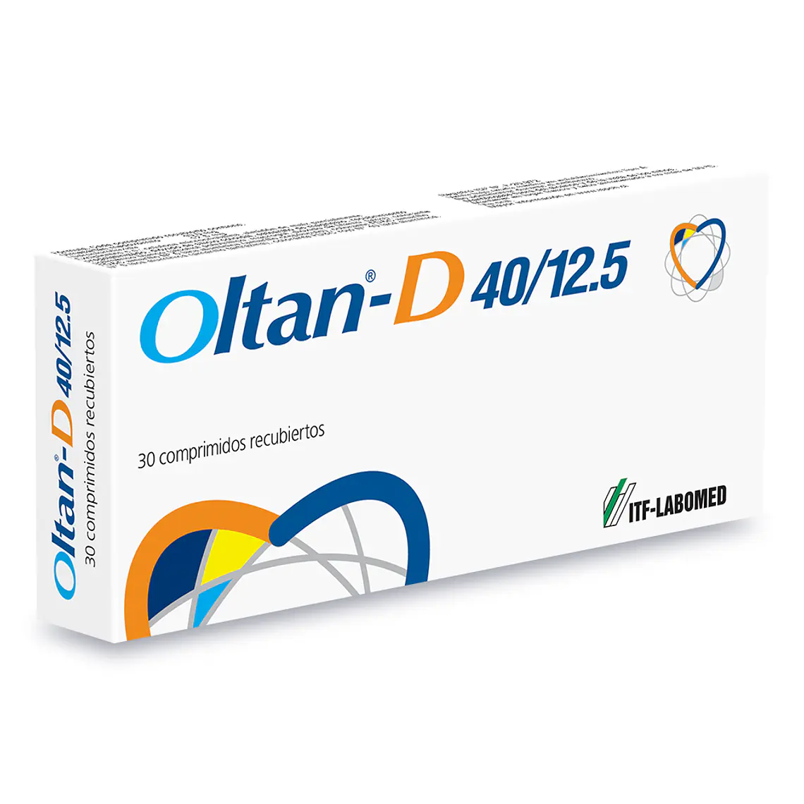 Oltan-D Olmesartán, Hidroclorotiazida 40/12,5 mg 30 Comprimidos. 1