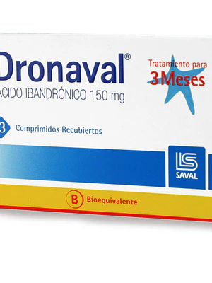 Dronaval (B) Ácido ibandrónico 150 mg 3 Comprimidos.