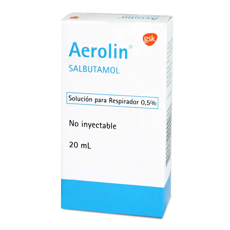 Aerolín Salbutamol  Solución para respirador 0,5 % 20 ml. 1