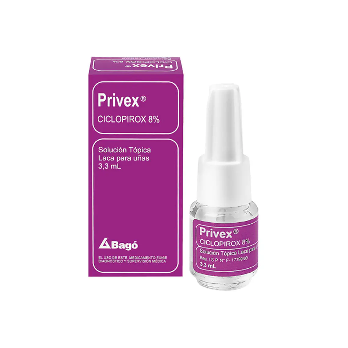 Privex Ciclopirox 8 % Laca para uñas 3,3 ml. 1