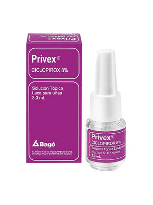 Privex Ciclopirox 8 % Laca para uñas 3,3 ml.