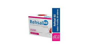 Rehsal 60 Sales Re-hidratantes 30 Sachets sabor frutilla.