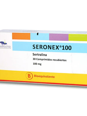 Seronex (B) Sertralina 100 mg 30 Comprimidos recubiertos.