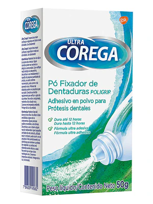 Corega Ultra Adhesivo en polvo para prótesis dentales 50 g.