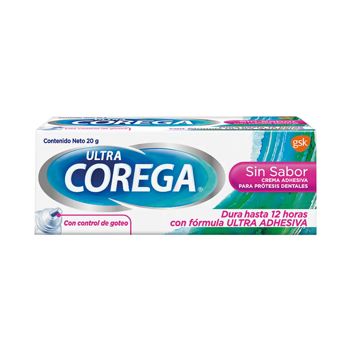 Corega Ultra Crema adherente 20 g. Sin sabor 1
