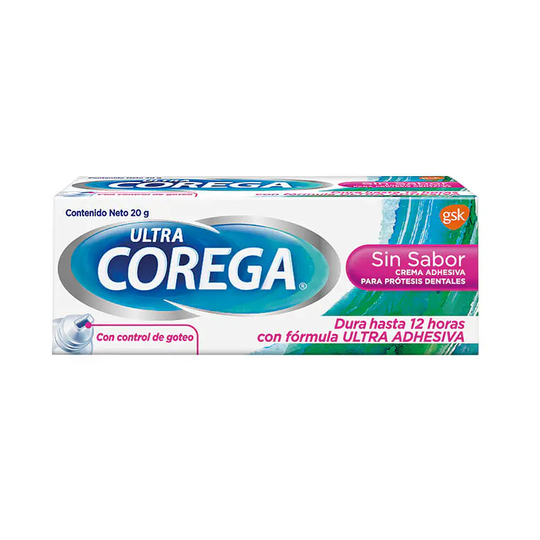 Corega Ultra Crema adherente 20 g. Sin sabor 1