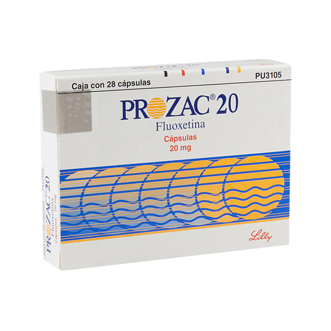 Prozac Fluoxetina 20 mg 28 Cápsulas. 1