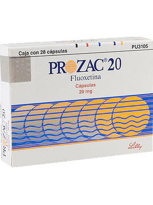 Prozac Fluoxetina 20 mg 28 Cápsulas.