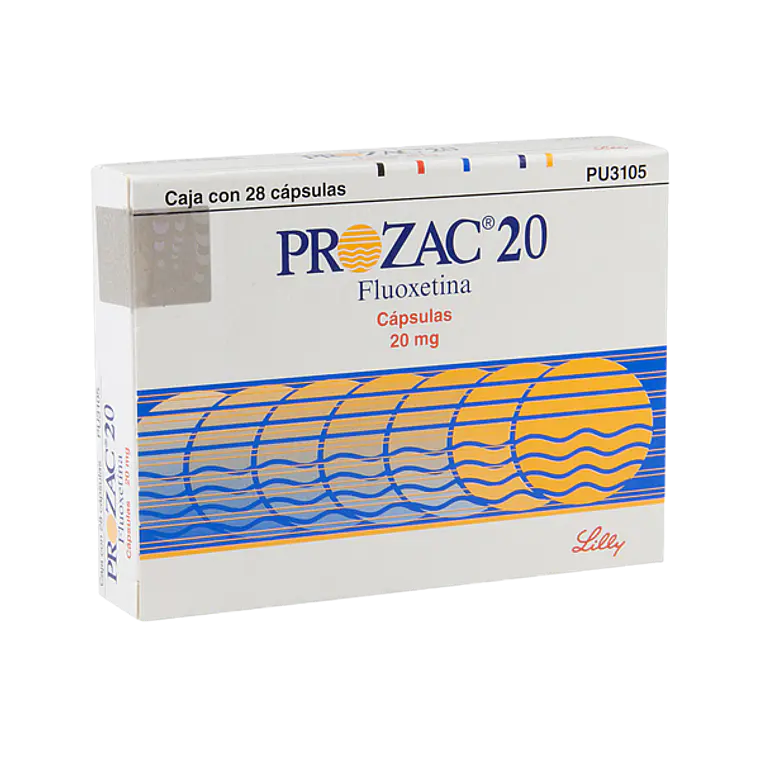 Prozac Fluoxetina 20 mg 28 Cápsulas. 1