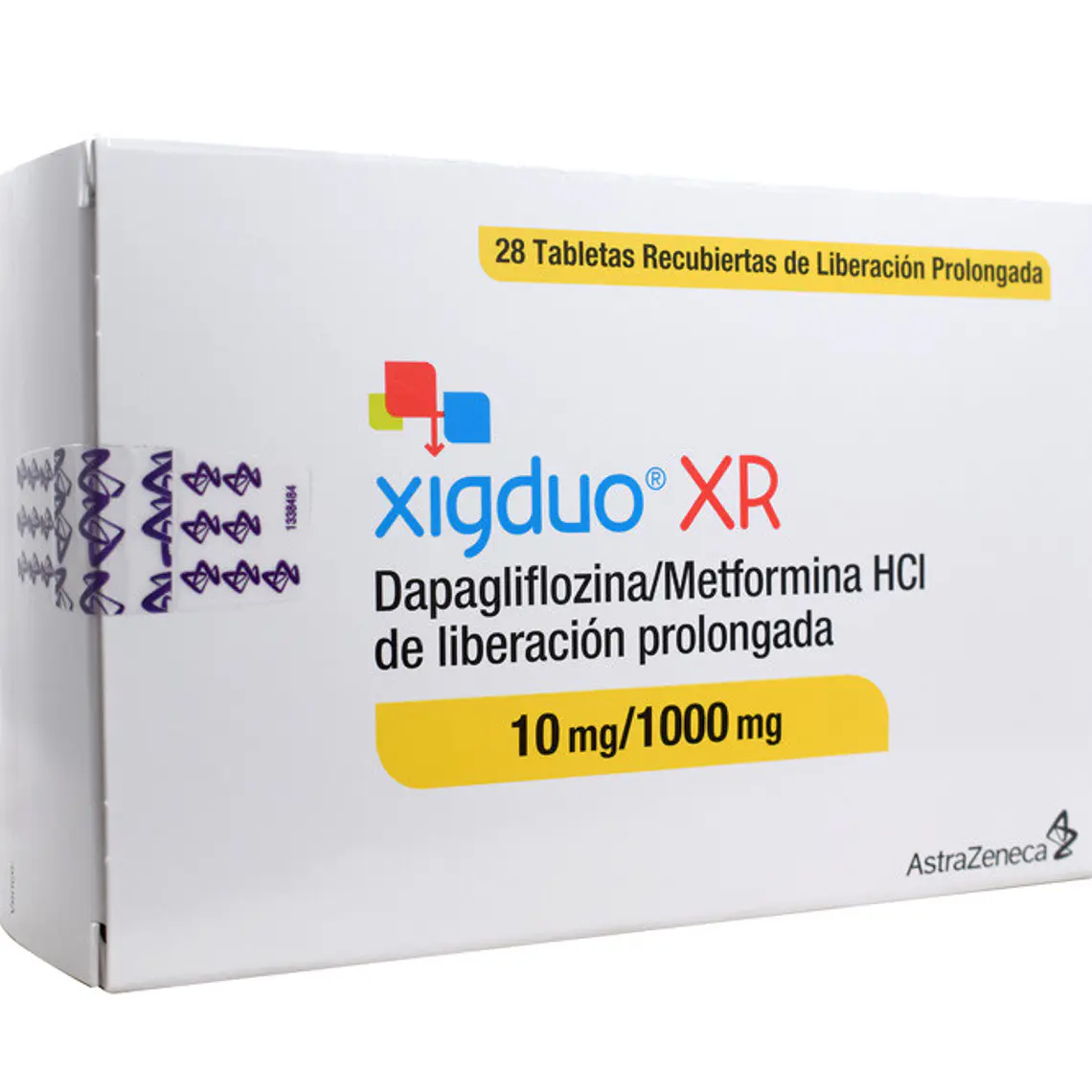 Xigduo XR Depagliflozina, Metformina 10/1000 mg 28 Tabletas. 1