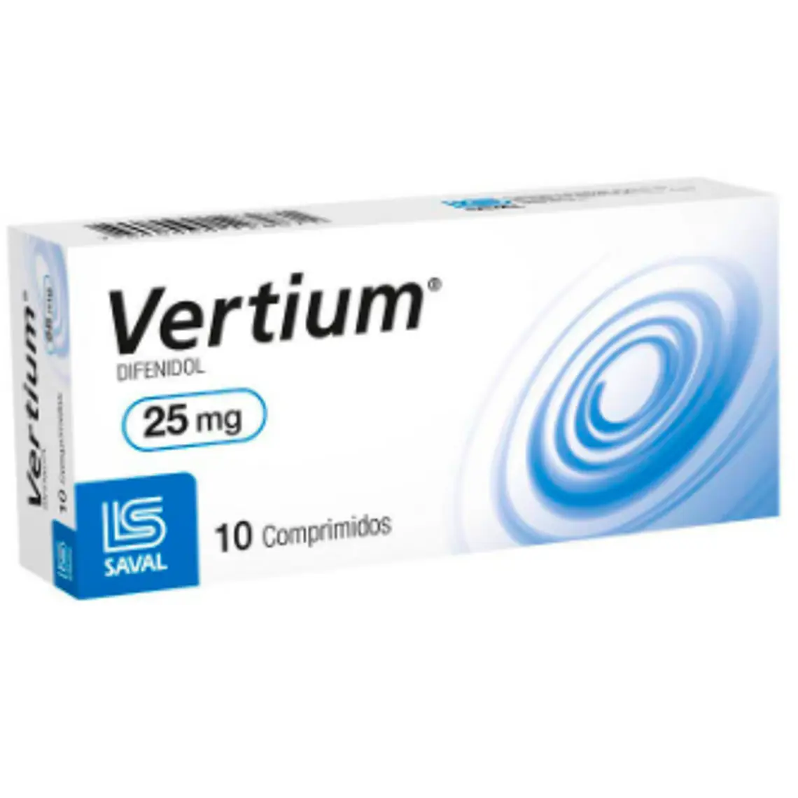 Vertium Difenidol 25 mg 10 Comprimidos. 1