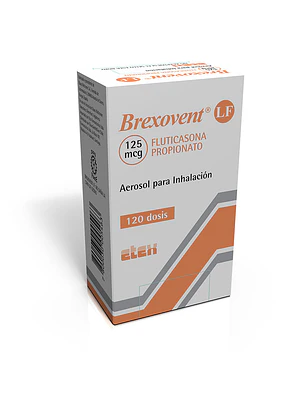 Brexovent LF Fluticasona 125 mcg Inhalador 120 Dosis.