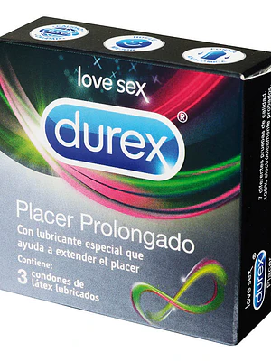 Durex Placer Prolongado preservativos 3 unidades.