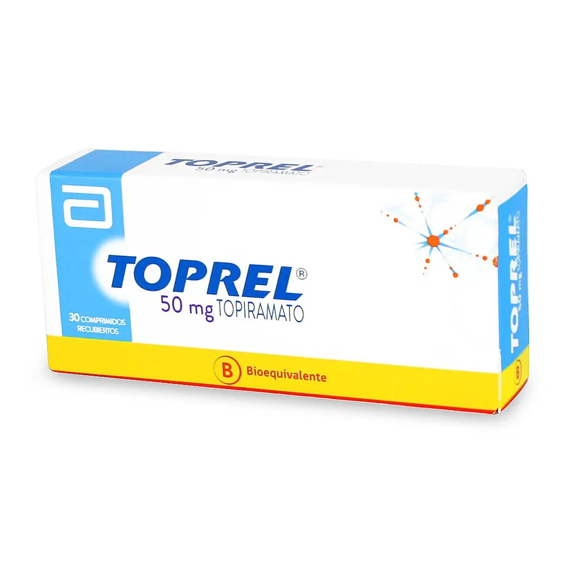 Toprel (B) Topiramato 50 mg 30 Comprimidos recubiertos. 1