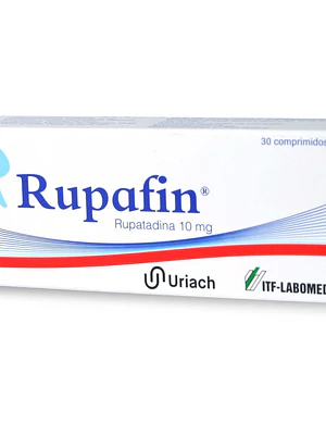 Rupafin Rupatadina 10 mg 30 Comprimidos.