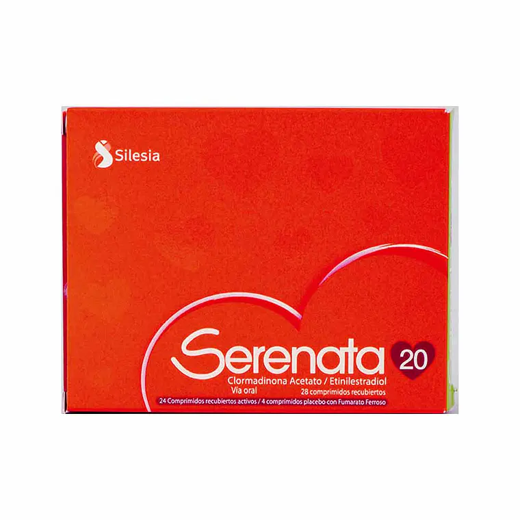 Serenata 20 Clormadinona, Etinilestradiol 28 Comprimidos. 1