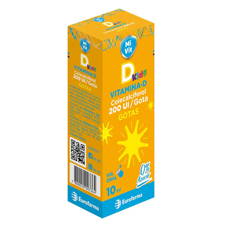 Mi Vit Kids Vitamina D 200 U.I./ Gotas 10 ml. 1