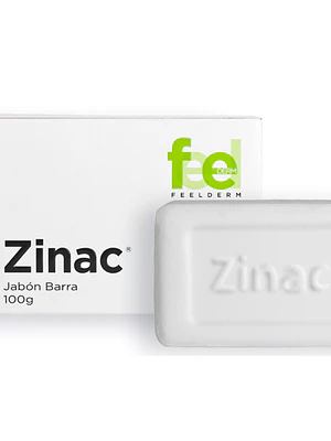 Zinac Jabón en barra para pieles grasas 100 g. Feelderm