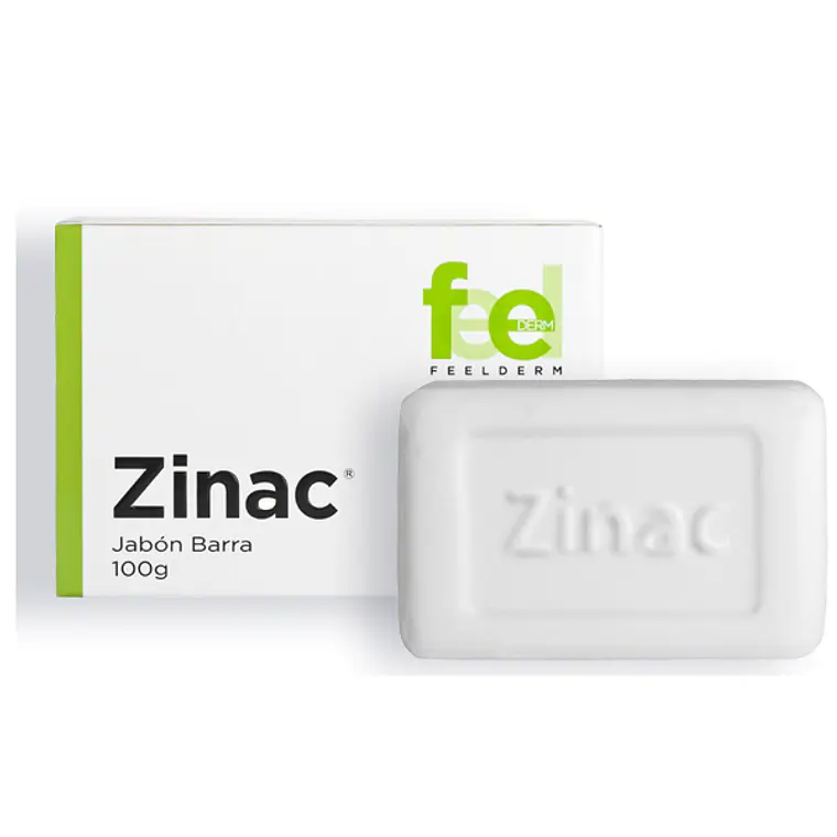 Zinac Jabón en barra para pieles grasas 100 g. Feelderm 1