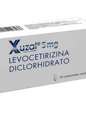 Xuzal (B)  Levocetirizina 5 mg 60 Comprimidos recubiertos.