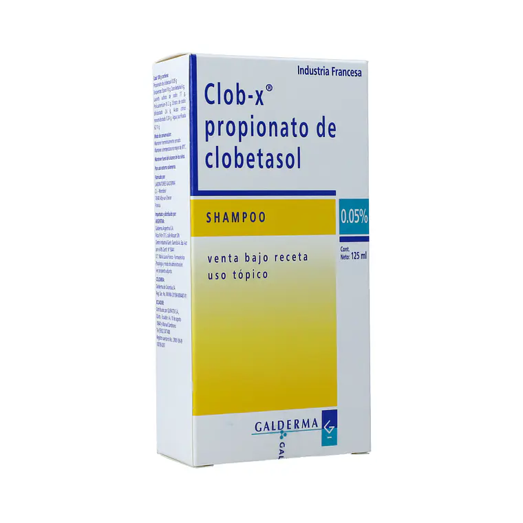 Clob-X Propionato de clobetasol 0,05 % Shampoo 125 ml. 1
