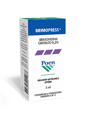 Brimopress Brimonidina 0,2 % Solución oftálmica 5 ml.