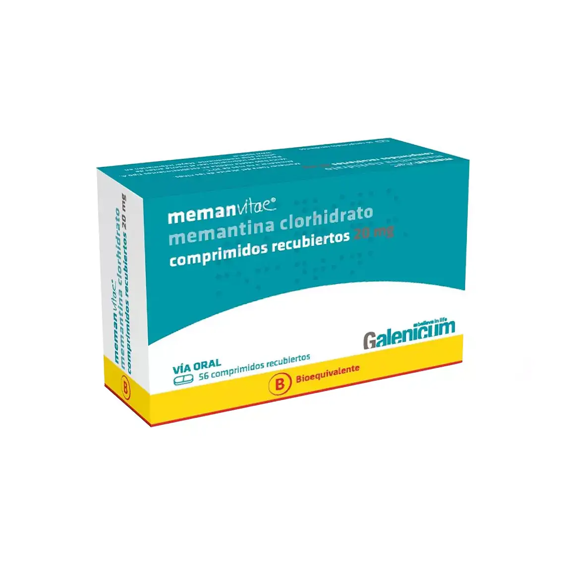 Memanvitae (B) Memantina 20 mg 56 Comprimidos. 1