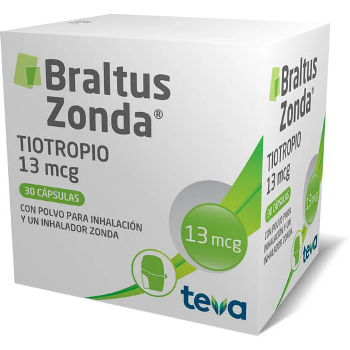 Braltus Zonda Tiotropio 13 mcg Polvo Inhalación 30 Cápsulas. 1