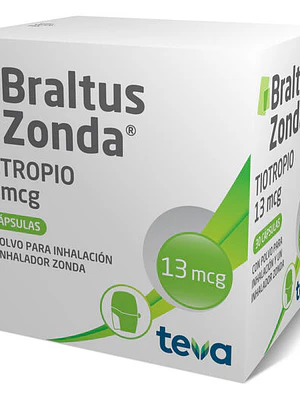 Braltus Zonda Tiotropio 13 mcg Polvo Inhalación 30 Cápsulas.
