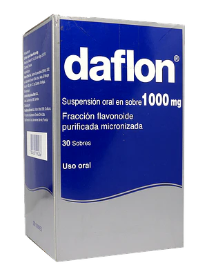 Daflon 1000 mg  Suspensión oral 30 Sobres.