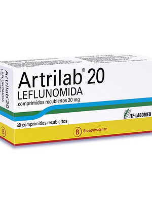 Artrilab (B) Leflunomida 20 mg 30 Comprimidos recubiertos.
