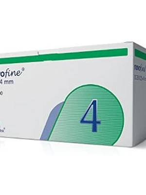 Novofine Agujas 32 g 4 mm 100 Unidades.