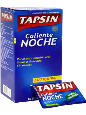 Tapsin Caliente Noche 60 Sobres