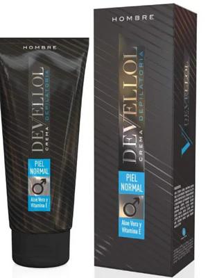 Devellol Crema depilatoria para hombre Piel normal 200 ml.