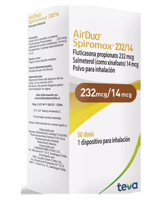 Airduo Spiromax 232/14 mcg Inhalador 60 dosis.