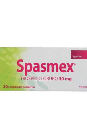 Spasmex Trospio Cloruro 30 mg 30 Comprimidos.