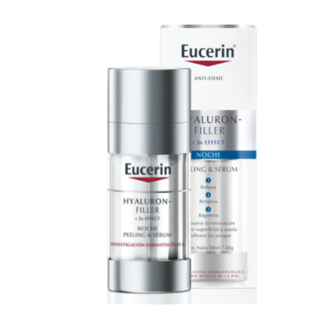 Eucerin Antiage Hyaluron Filler Peeling & Serum Noche X 30 Ml 1