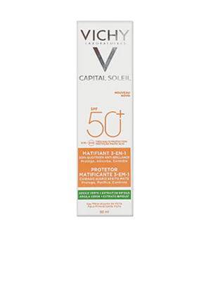 Vichy Fps 50+ Capital Soleil Matificante 3 En 1 Oil Control por 50  ml