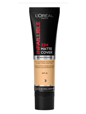 Loreal Base Infallible Matte Cover Foundation Frites N 135 Vanille Eclat