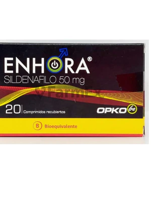 Enhora (B) Sildenafil 50 mg 20 Comprimidos recubiertos.