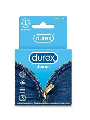 Durex jeans preservativos 3 Unidades.