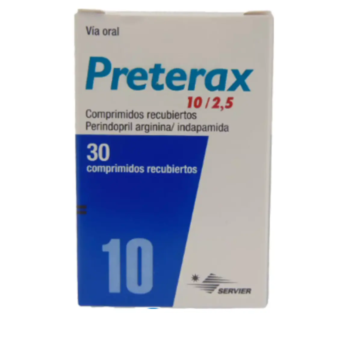 Preterax 10/2,5 mg 30 Comprimidos recubiertos. 1