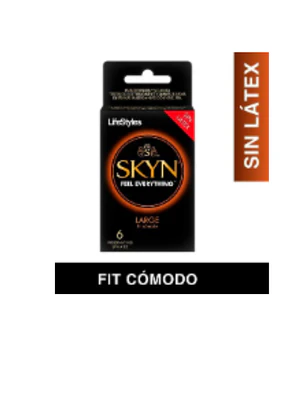 Preservativo Lifestyles Skyn Large X 6 (Dm)